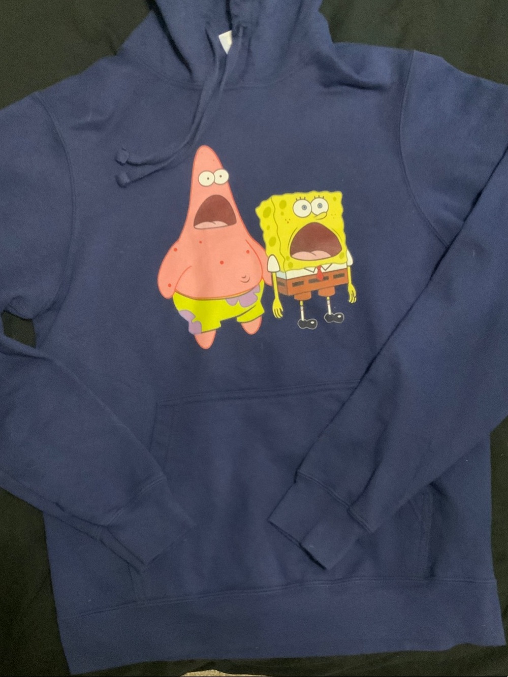 Kids Navy SpongeBob & Patrick Pullover Hoodie